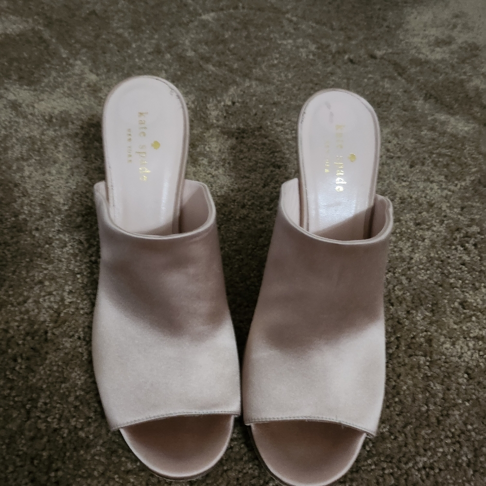 Blush Kate Spade mule